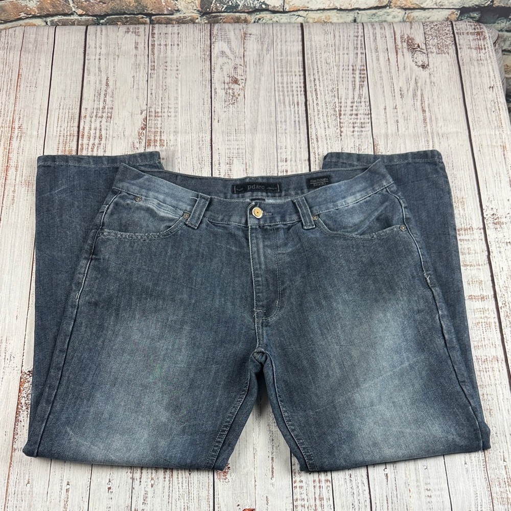 PD&C slim Straight blue Jeans Size 34 X 30 - Picture 2 of 10
